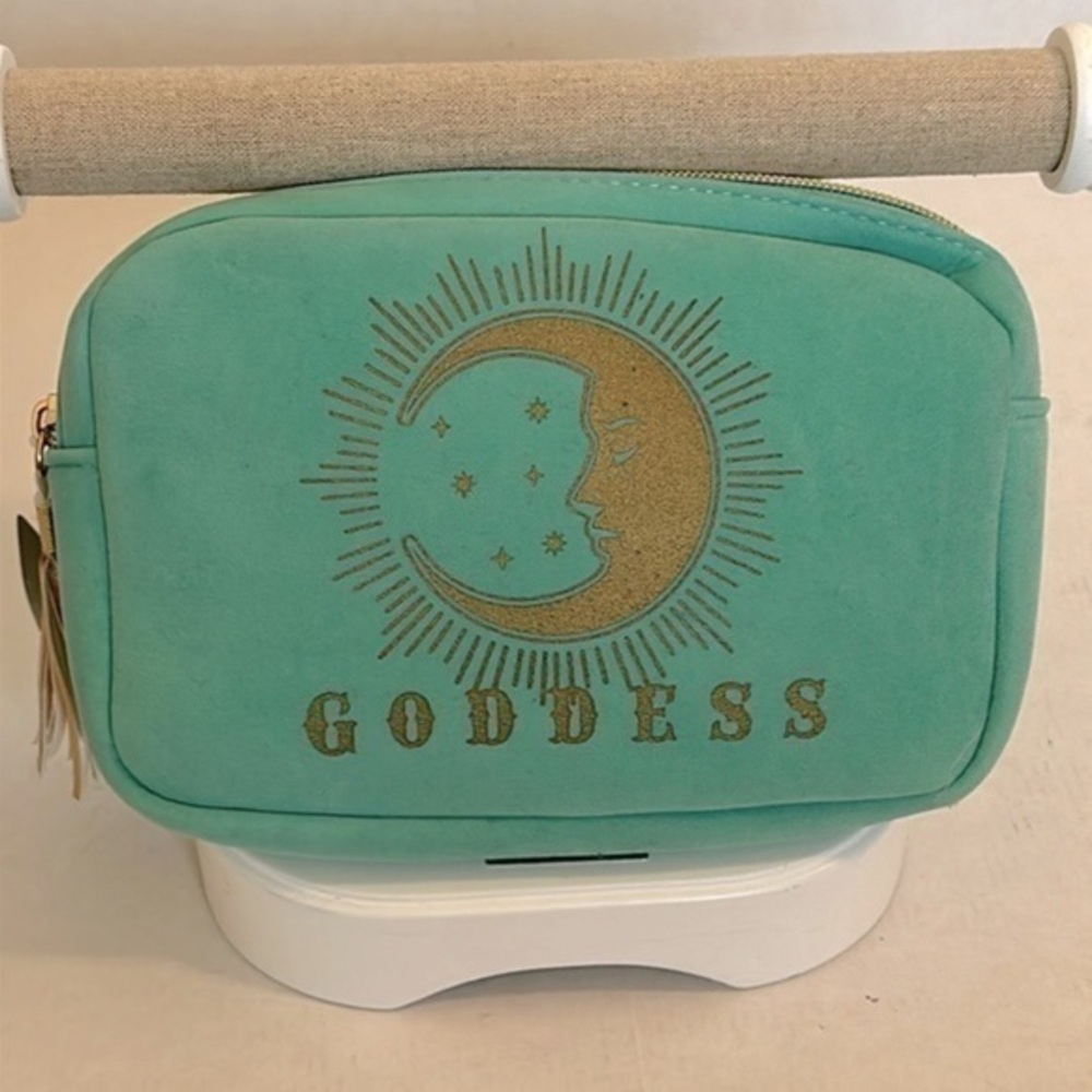 Tiffany Blue Goddess pouch wristlet